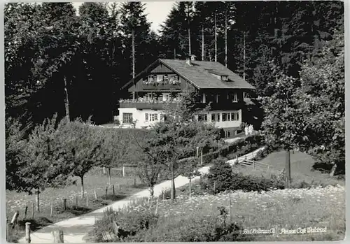 Bad Heilbrunn Bad Heilbrunn Pension Waldrast ungelaufen ca. 1965 / Bad Heilbrunn /Bad Toelz-Wolfratshausen LKR