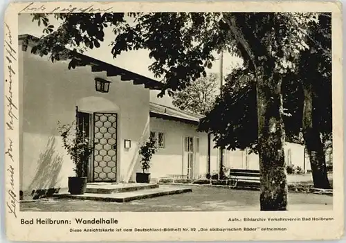 Bad Heilbrunn Wandelhalle x 1941