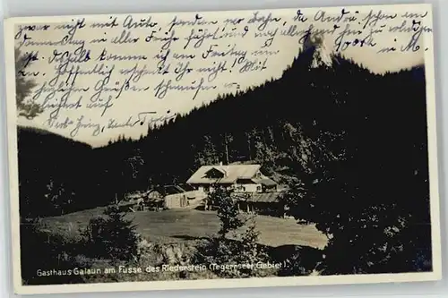 Rottach-Egern [Stempelabschlag] Gasthaus Galaun x 1931