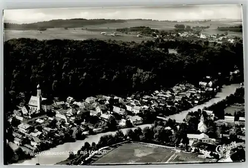 Wolfratshausen Wolfratshausen Fliegeraufnahme ungelaufen ca. 1965 / Wolfratshausen /Bad Toelz-Wolfratshausen LKR