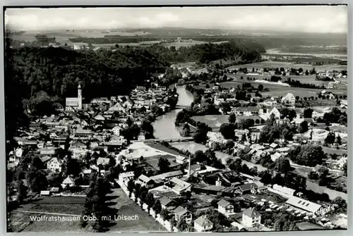 Wolfratshausen Wolfratshausen Fliegeraufnahme ungelaufen ca. 1965 / Wolfratshausen /Bad Toelz-Wolfratshausen LKR