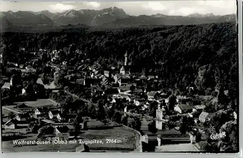 Wolfratshausen Wolfratshausen Fliegeraufnahme ungelaufen ca. 1965 / Wolfratshausen /Bad Toelz-Wolfratshausen LKR