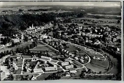 Wolfratshausen Wolfratshausen Fliegeraufnahme ungelaufen ca. 1965 / Wolfratshausen /Bad Toelz-Wolfratshausen LKR