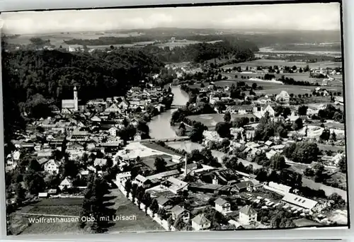 Wolfratshausen Wolfratshausen Fliegeraufnahme ungelaufen ca. 1965 / Wolfratshausen /Bad Toelz-Wolfratshausen LKR