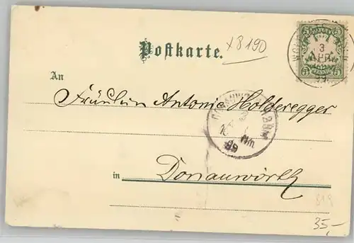 Wolfratshausen Wolfratshausen KuenstlerE. Keppler x 1899 / Wolfratshausen /Bad Toelz-Wolfratshausen LKR