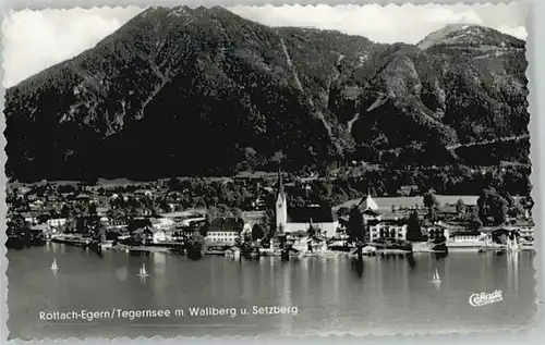 Rottach-Egern Rottach-Egern Fliegeraufnahme ungelaufen ca. 1955 / Rottach-Egern /Miesbach LKR