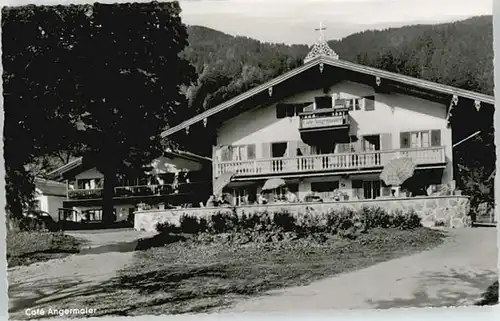 Rottach-Egern Rottach-Egern Cafe Angermaier ungelaufen ca. 1955 / Rottach-Egern /Miesbach LKR