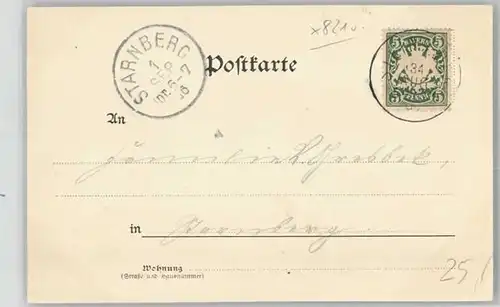 Prien Chiemsee Schloss Stain  x 1906