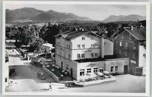 Prien Chiemsee Prien Chiemsee Hotel Post ungelaufen ca. 1955 / Prien a.Chiemsee /Rosenheim LKR