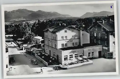 Prien Chiemsee Prien Chiemsee Hotel Post ungelaufen ca. 1955 / Prien a.Chiemsee /Rosenheim LKR