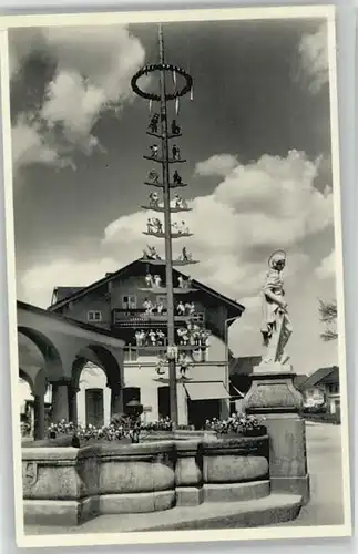 Prien Chiemsee Prien Chiemsee Katharinabrunnen ungelaufen ca. 1955 / Prien a.Chiemsee /Rosenheim LKR