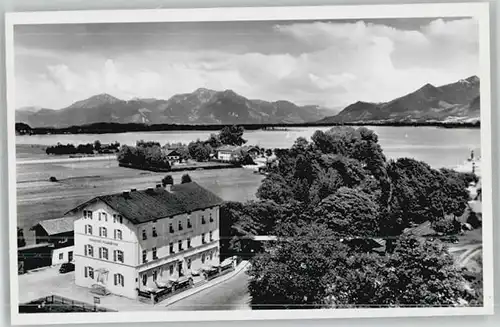 Prien Chiemsee Prien Chiemsee Hotel Feldhuetter ungelaufen ca. 1955 / Prien a.Chiemsee /Rosenheim LKR