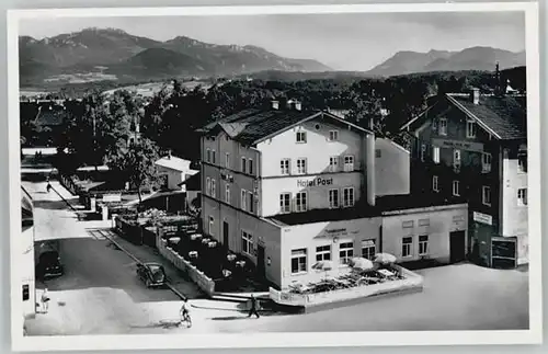Prien Chiemsee Prien Chiemsee Hotel Post ungelaufen ca. 1955 / Prien a.Chiemsee /Rosenheim LKR