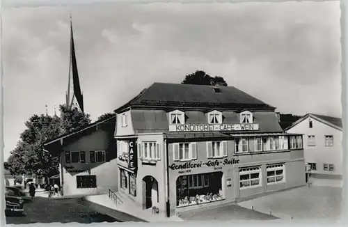 Prien Chiemsee Prien Chiemsee Cafe Reiter ungelaufen ca. 1955 / Prien a.Chiemsee /Rosenheim LKR
