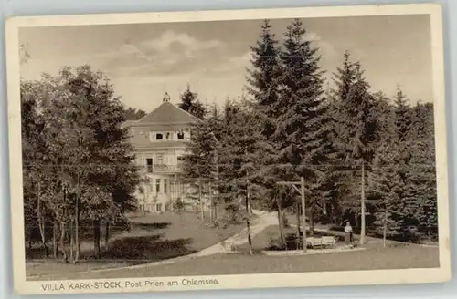 Prien Chiemsee Prien Chiemsee Villa Kark Stock ungelaufen ca. 1920 / Prien a.Chiemsee /Rosenheim LKR