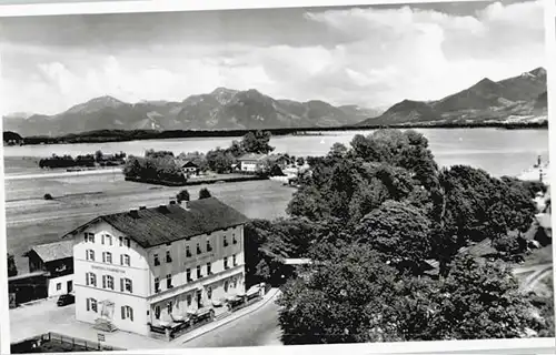 Prien Chiemsee Prien Chiemsee Hotel Feldhuetter ungelaufen ca. 1955 / Prien a.Chiemsee /Rosenheim LKR