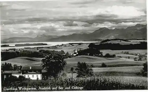 Prien Chiemsee Prien Chiemsee [Verlag] Gasthaus Weingarten ungelaufen ca. 1955 / Prien a.Chiemsee /Rosenheim LKR