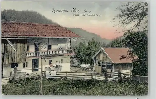 Ramsau Berchtesgaden Ramsau Wimbachlehen o 1911 / Ramsau b.Berchtesgaden /Berchtesgadener Land LKR