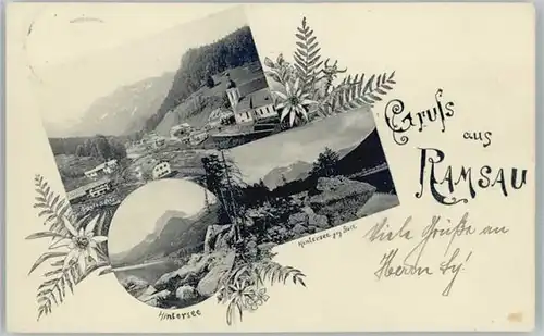 Ramsau Berchtesgaden Hintersee x 1910