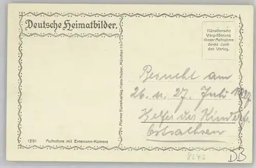 Ramsau Berchtesgaden Watzmann Mittelspitze o 1927