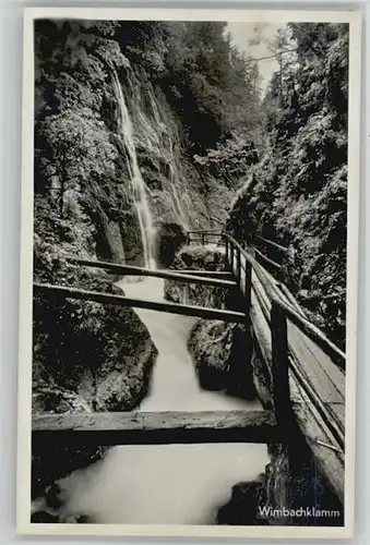 Ramsau Berchtesgaden Ramsau Berchtesgaden Wimbachklamm ungelaufen ca. 1955 / Ramsau b.Berchtesgaden /Berchtesgadener Land LKR