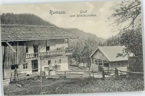 Ramsau Berchtesgaden Ramsau Wimbachlehen ungelaufen ca. 1910 / Ramsau b.Berchtesgaden /Berchtesgadener Land LKR