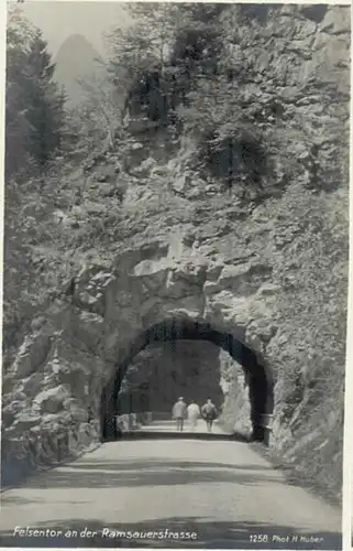 Ramsau Berchtesgaden Ramsau Ramsauerstrasse Felsentor ungelaufen ca. 1930 / Ramsau b.Berchtesgaden /Berchtesgadener Land LKR