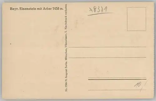 Bayerisch Eisenstein Bayerisch Eisenstein  ungelaufen ca. 1920 / Bayerisch Eisenstein /Regen LKR