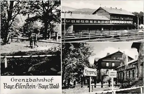 Bayerisch Eisenstein Bayerisch Eisenstein Grenzbahnhof ungelaufen ca. 1955 / Bayerisch Eisenstein /Regen LKR