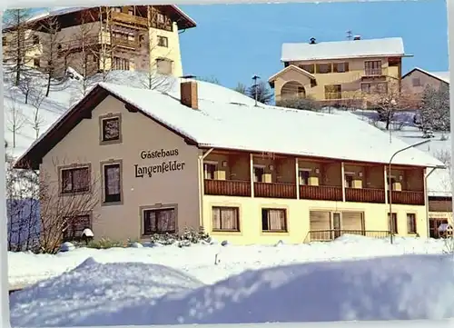 Bayerisch Eisenstein Bayerisch Eisenstein Pension Langenfelder ungelaufen ca. 1965 / Bayerisch Eisenstein /Regen LKR