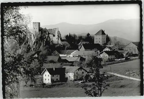 Regen Ruine Burg Weissenstein o 1964