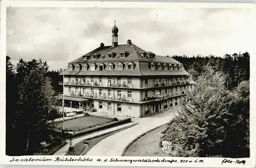 Buehlertal Buehlertal Sanatorium Buehlerhoehe x / Buehlertal /Rastatt LKR