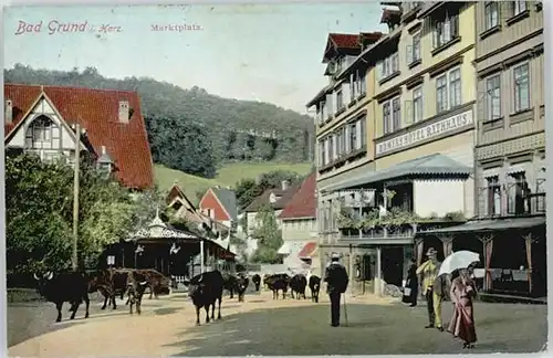 Bad Grund Bad Grund Harz Marktplatz x / Bad Grund (Harz) /Osterode Harz LKR