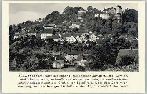 Egloffstein Egloffstein  ungelaufen ca. 1955 / Egloffstein /Forchheim LKR