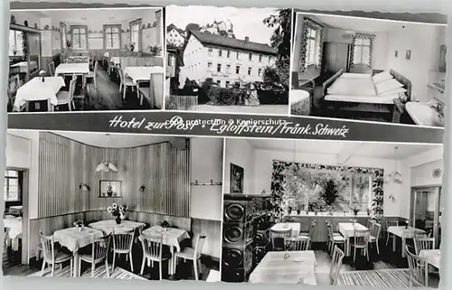 Egloffstein Egloffstein Hotel zur Post ungelaufen ca. 1955 / Egloffstein /Forchheim LKR