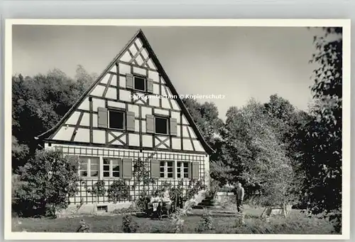 Egloffstein Egloffstein Cafe Fritz Heid ungelaufen ca. 1955 / Egloffstein /Forchheim LKR