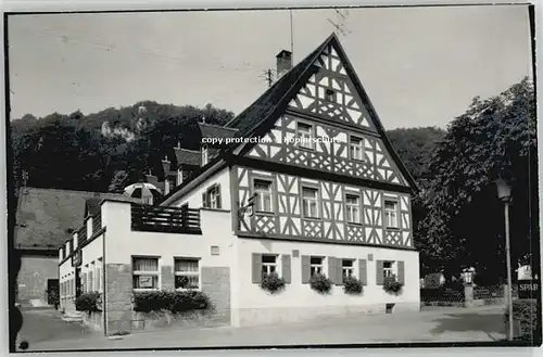 Streitberg Oberfranken Gasthaus Schwarzer Adler o 1977
