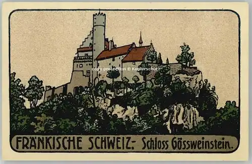 Behringersmuehle Behringersmuehle Feldpost x 1917 / Goessweinstein /Forchheim LKR