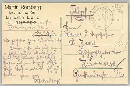 Behringersmuehle Behringersmuehle Feldpost x 1917 / Goessweinstein /Forchheim LKR