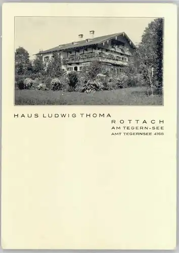 Rottach-Egern Haus Ludwig Thoma *