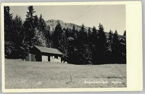 Immenstadt Allgaeu Immenstadt [Verlag Fotohaus Hipp] Schwandalpe * 1940 / Immenstadt i.Allgaeu /Oberallgaeu LKR