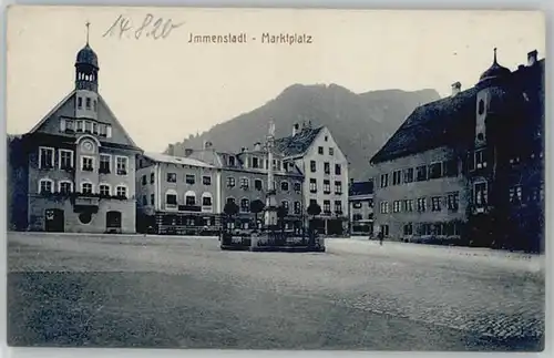 Immenstadt Allgaeu Immenstadt Marktplatz * 1910 / Immenstadt i.Allgaeu /Oberallgaeu LKR