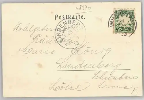 Immenstadt Allgaeu Immenstadt  x 1903 / Immenstadt i.Allgaeu /Oberallgaeu LKR