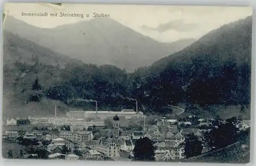 Immenstadt Allgaeu Immenstadt Steineberg Stuiben x 1911 / Immenstadt i.Allgaeu /Oberallgaeu LKR