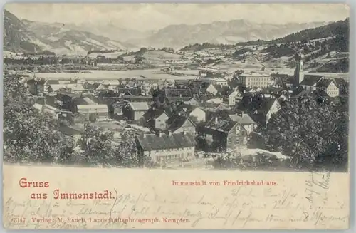 Immenstadt Allgaeu Immenstadt  x 1899 / Immenstadt i.Allgaeu /Oberallgaeu LKR