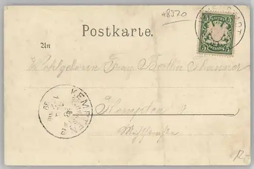 Immenstadt Allgaeu Immenstadt  x 1899 / Immenstadt i.Allgaeu /Oberallgaeu LKR