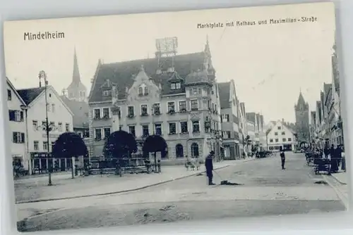 Mindelheim Marktplatz Rathaus Maximilian-Strasse x
