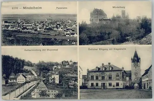 Mindelheim Katharinenberg Mayenbad Siegeshalle Mindelburg x