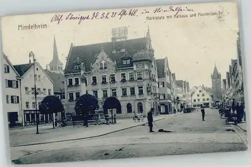 Mindelheim Marktplatz Rathaus Maximilian-Strasse x