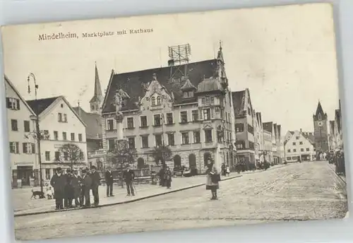 Mindelheim Marktplatz Rathaus x
